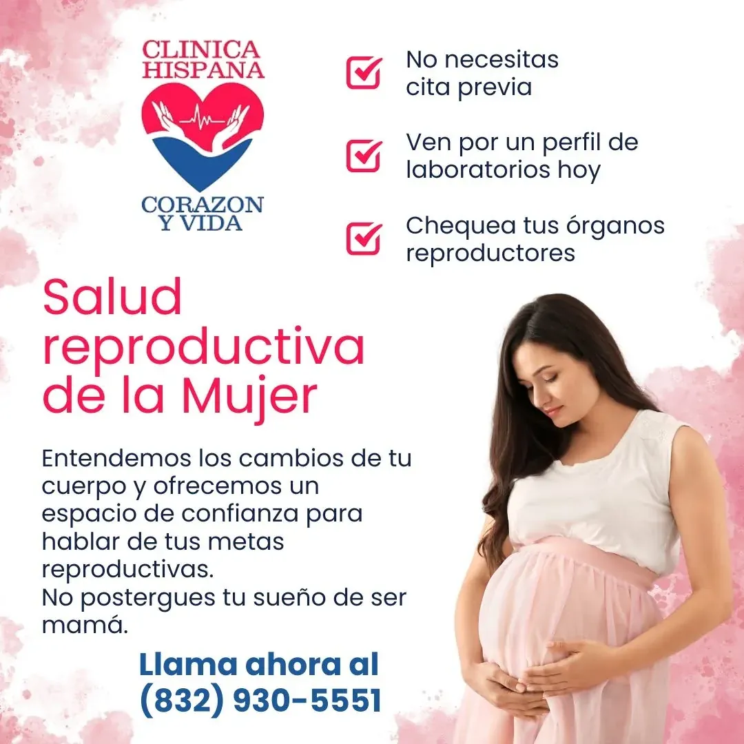 Promoción de salud reproductiva de la mujer en Clínica Hispana Corazón y Vida, Pasadena TX